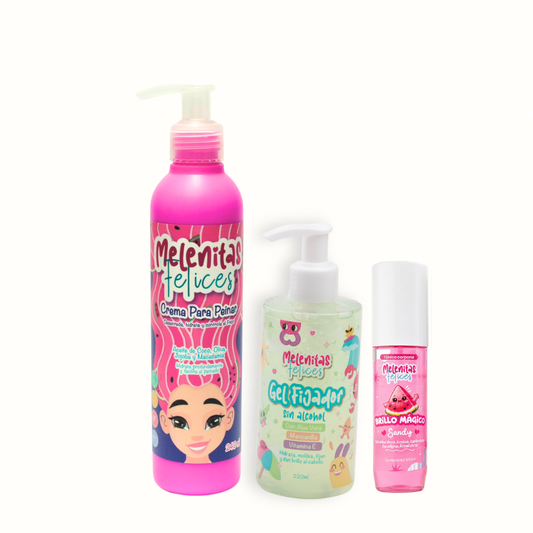 Gel + Crema para Peinar + Splash Brillo Mágico