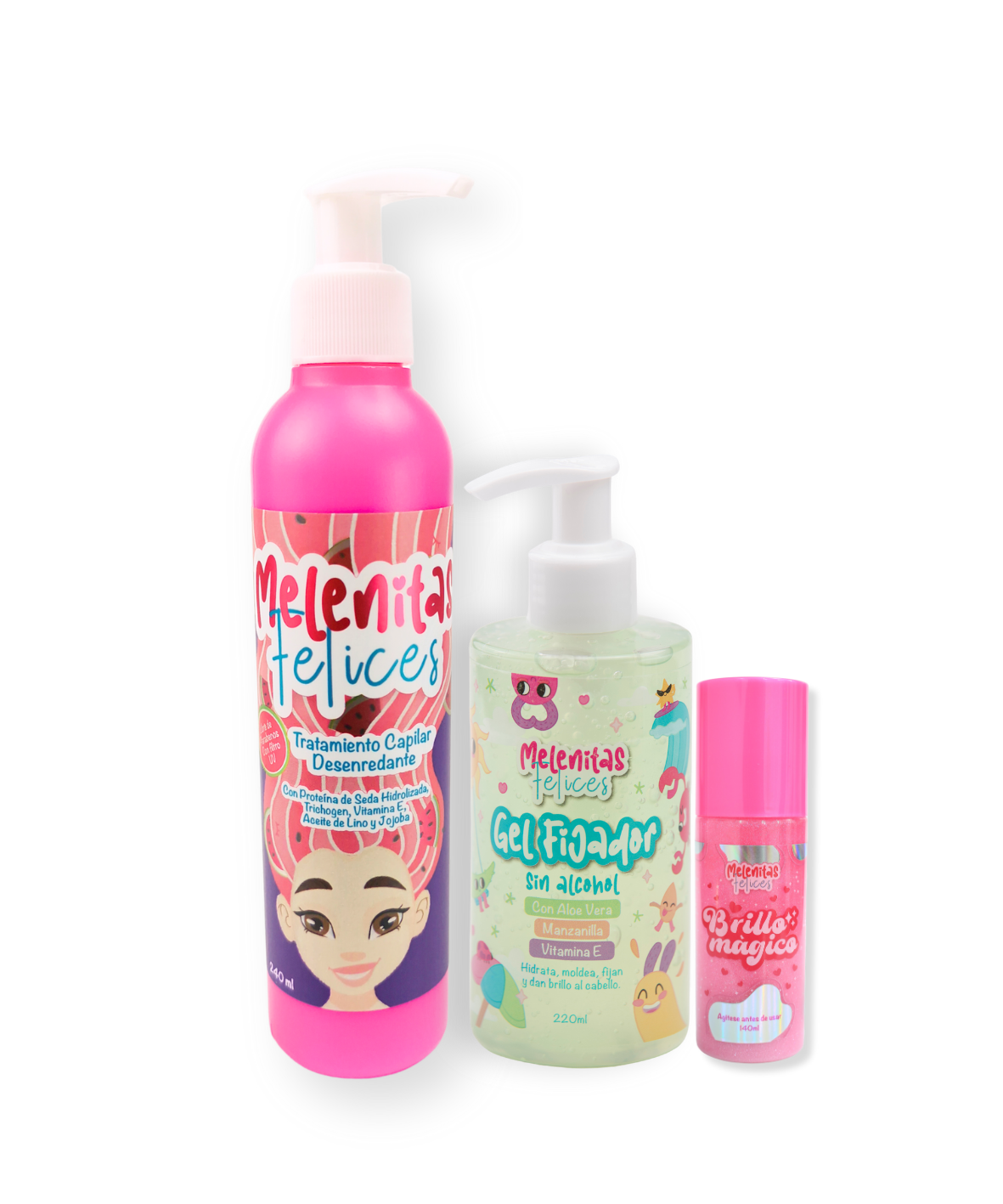 Gel + Desenredante + Brillo mágico